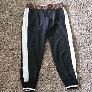 Calvin Klein Performance Pants with Leopard Print Waistband